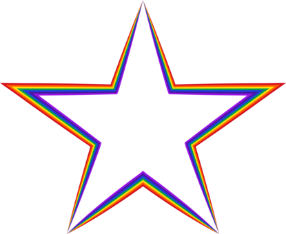Military Aircraft Insignia Five Star Services United - Rainbows Star Icon (415x340)
