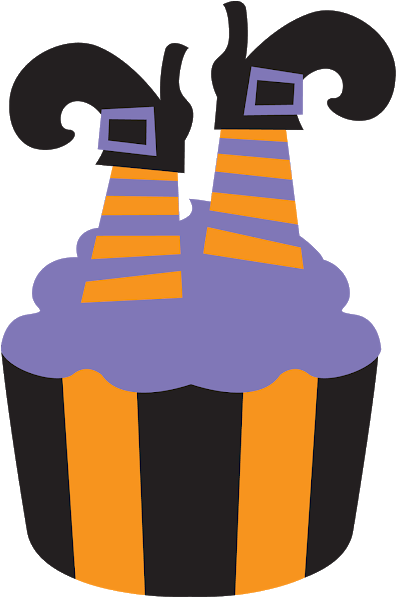Halloween Cupcakes Clip Art Free - Cupcake Halloween Png (620x620)