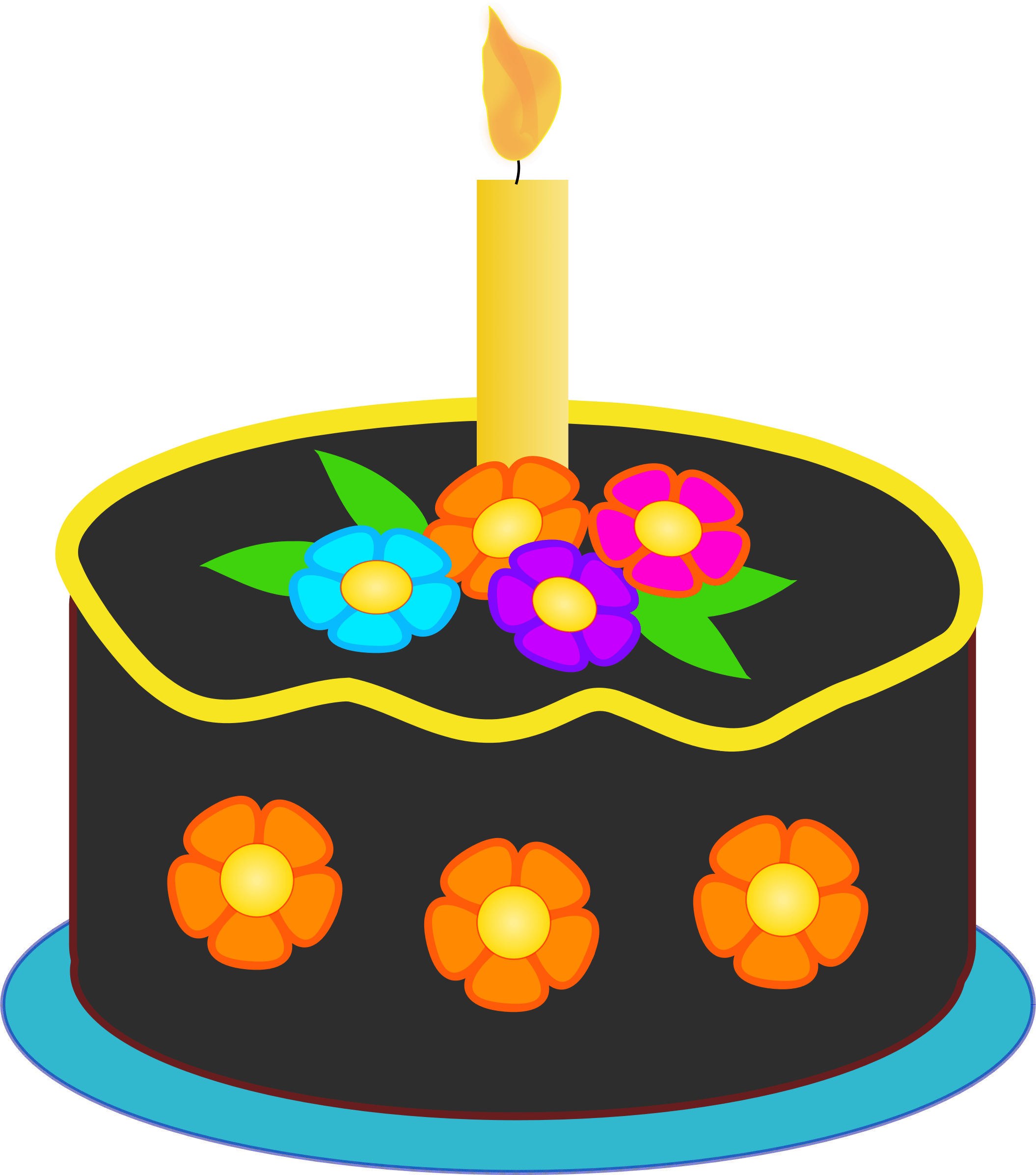 Happy Birthday Cake Clip Art - Clip Art Royalty Free Birthday Cake (2110x2392)