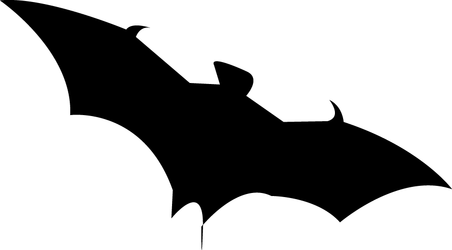 Boulder Clipart Bat - Hình Dơi Trang Trí Halloween (888x491)