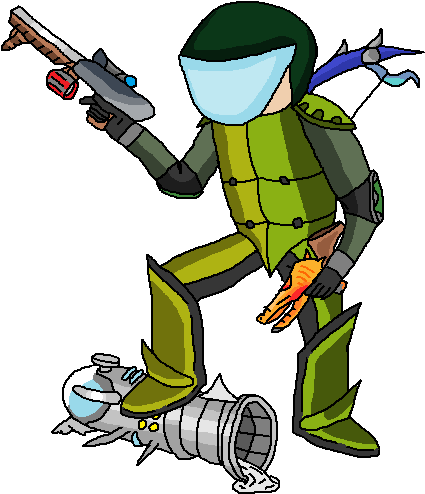 Clipart Free Drawing Weapons Terraria - Terraria Art Ranger (480x542)