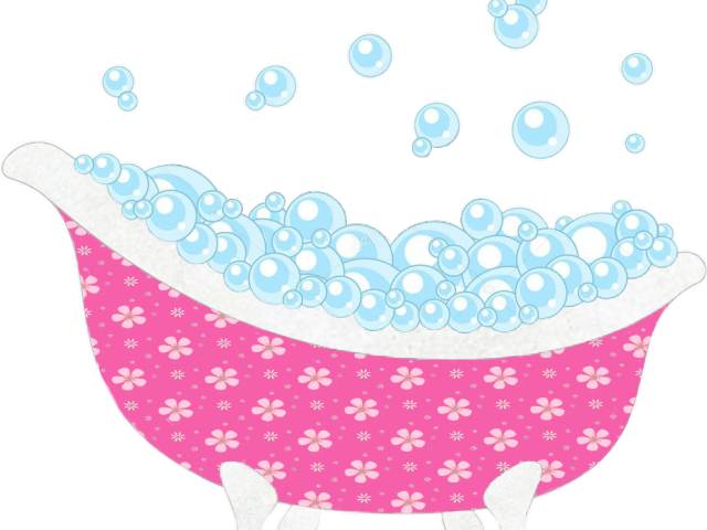 Bathtub Clipart Relaxing Bath - Bubble Bath (640x480)