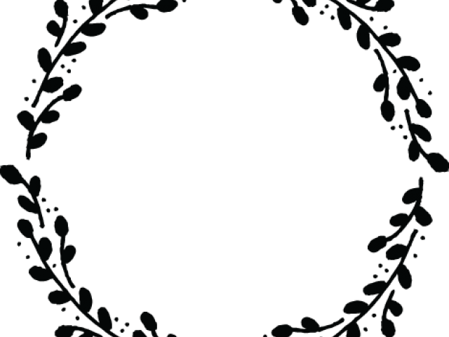 Circle Clipart Wreath - Circulo Con Hojas Png (640x480)