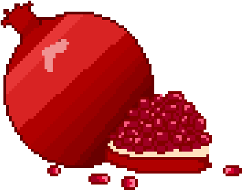 Pomegranate Pixel Art F2u By Manateeinthemoon - Deviantart F2u Pixel Art (384x384)