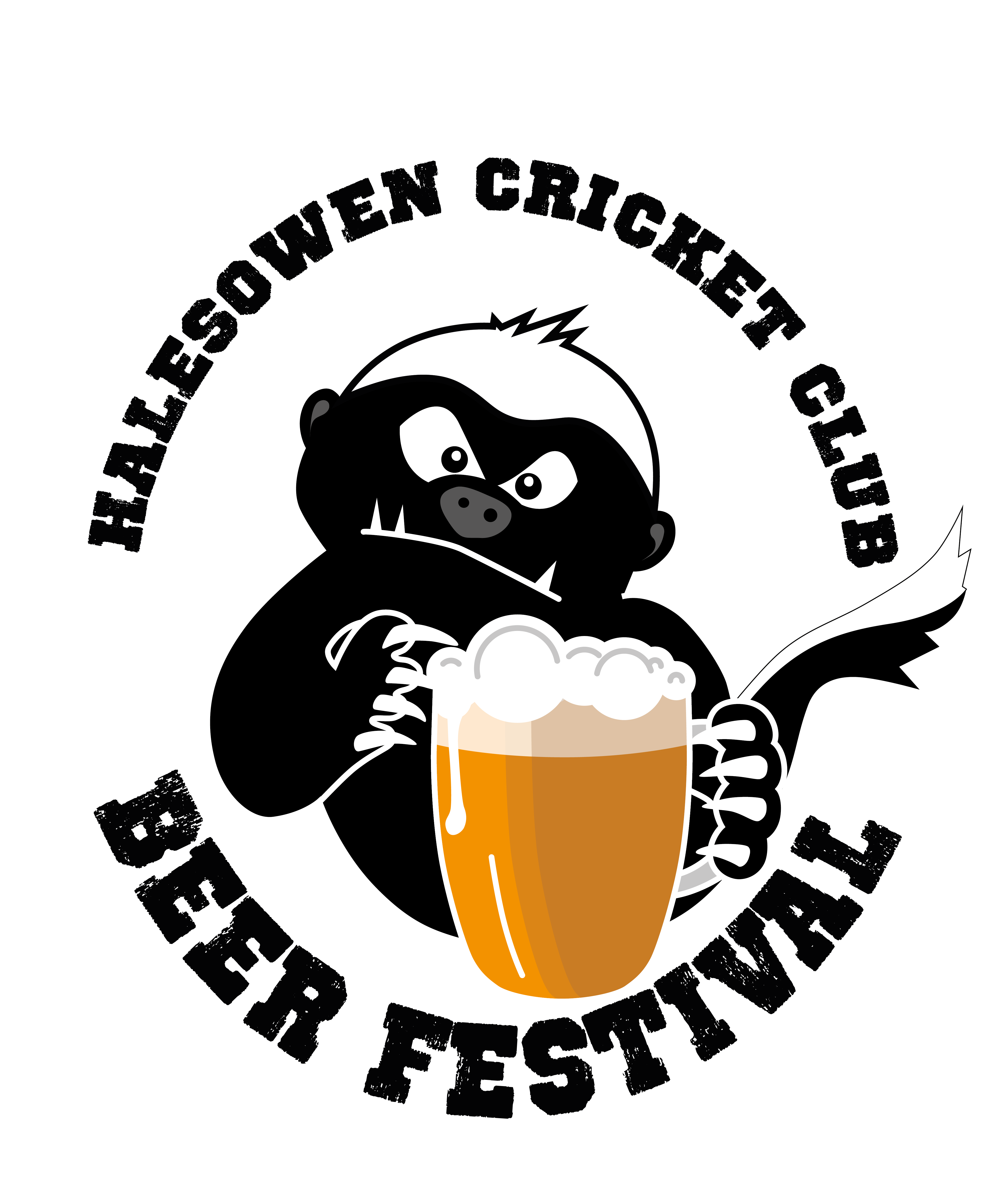 Honey Badger Beer Festival Logo - Halesowen Cricket Club Honey Badger (4393x5161)