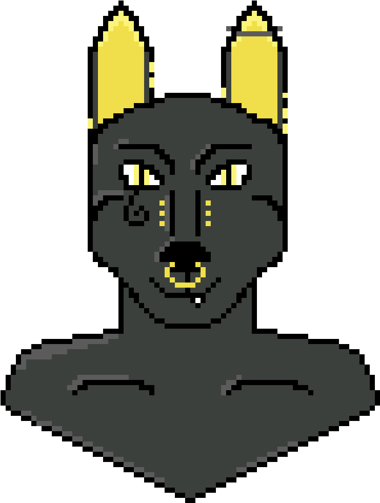 Anubis - Pixel Book Png (880x1040)