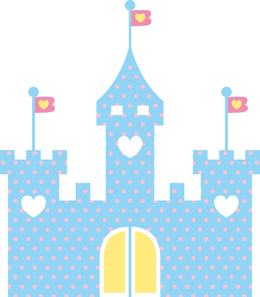 Princesas E Príncipes - Clipart Castelo (900x1031)