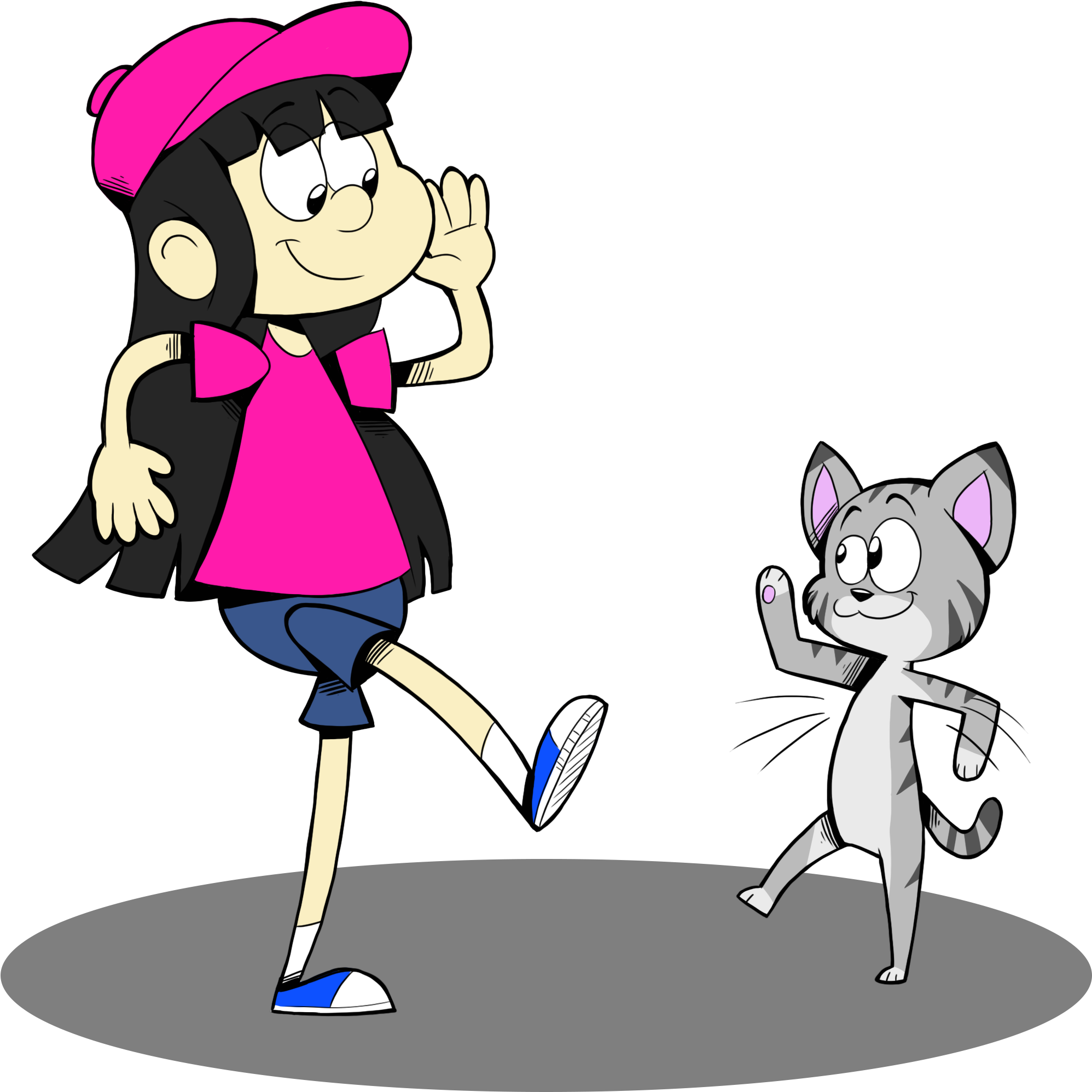 Ninja Monkeys Png Black And White - Cartoon (2269x2273)