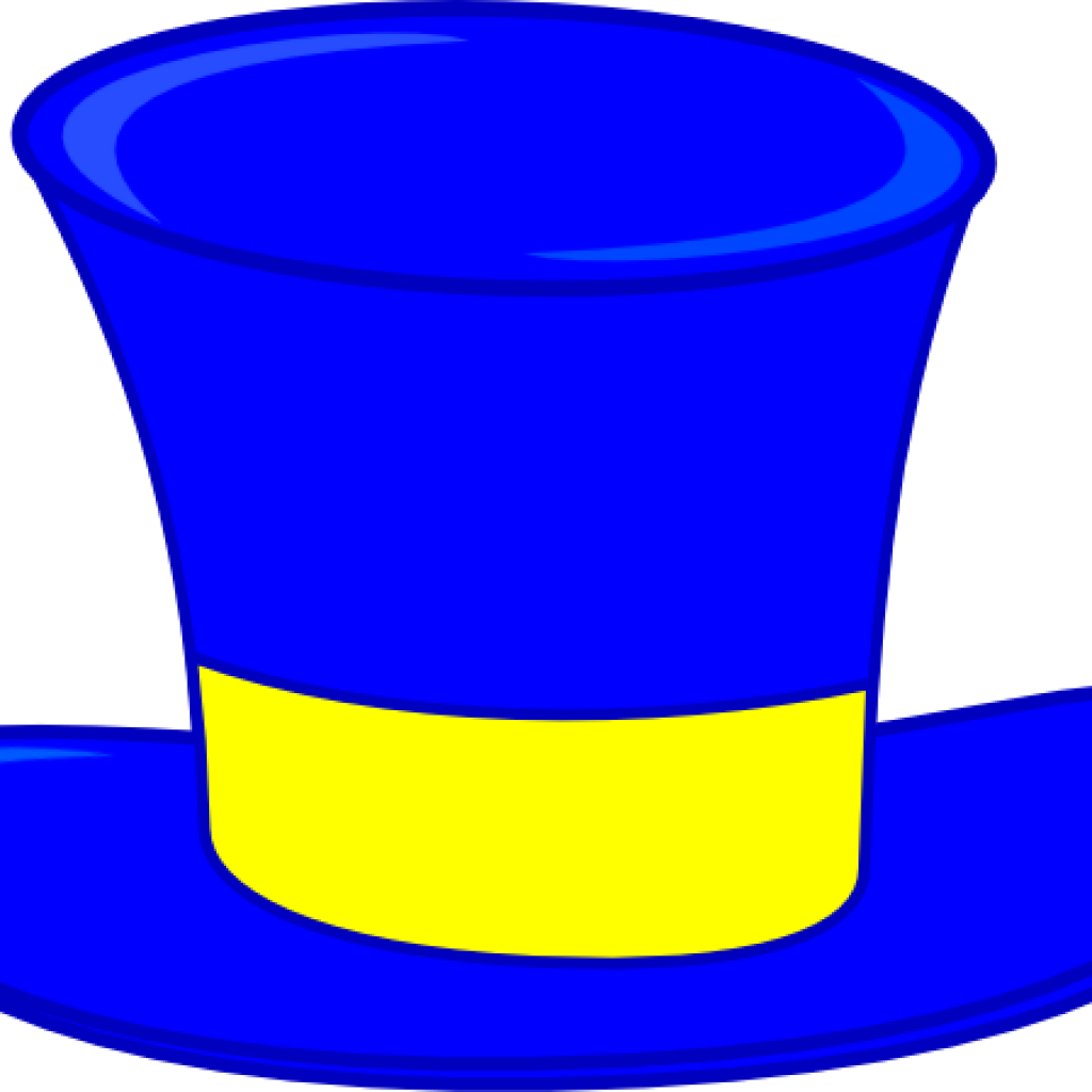 Top Hat Clipart Blue Top Hat Clip Art At Clker Vector - Clip Art Blue Top Hat (1024x1024)