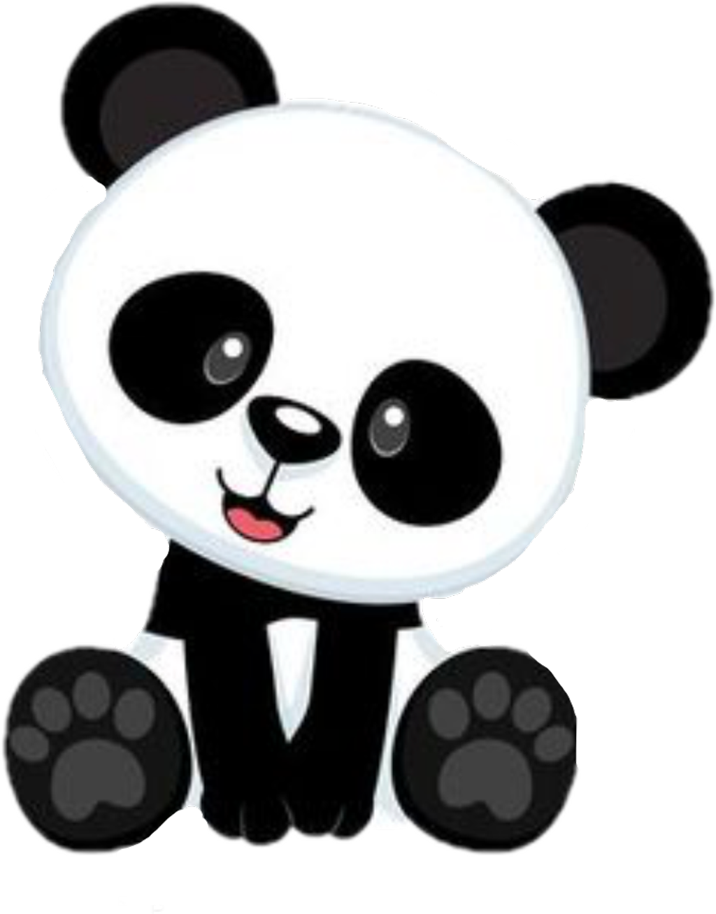 Panda Sticker - Urso Panda Bebe Desenho (1024x1307)