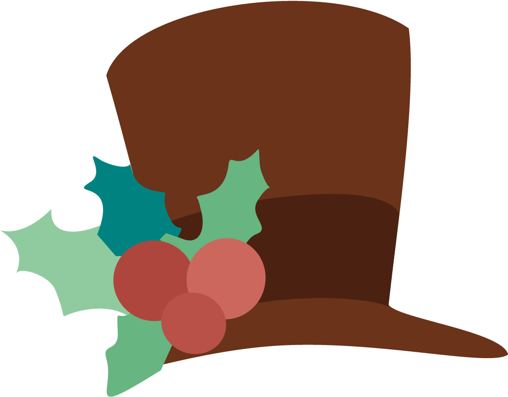 Christmas Clip Art Cartoon - Dibujos De Sombreros De Navidad (1240x1240)