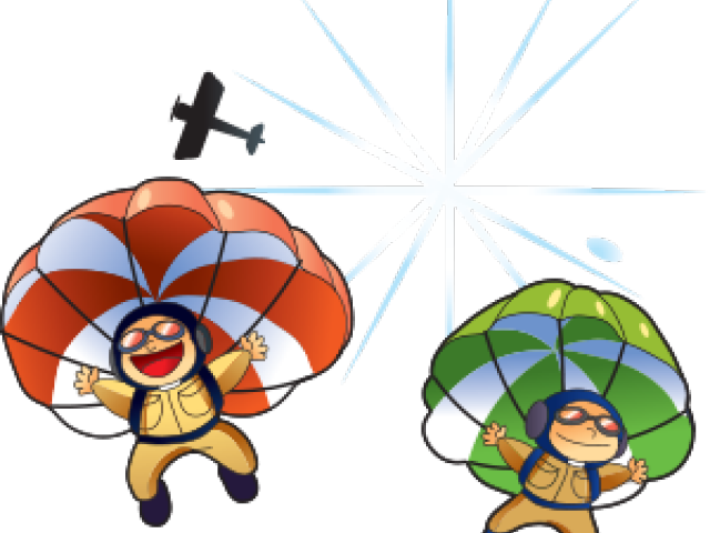 Parachute Jump Cartoon (640x480)