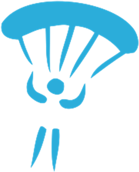 Parachute Clipart Tandem Skydive - Skydiving Logo (528x600)
