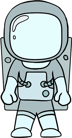 680 X 678 5 - Draw A Cartoon Astronaut (680x678)