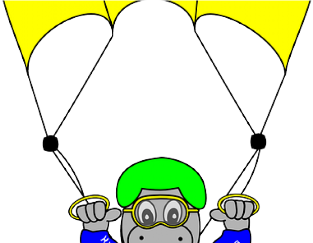 Skydiving Clipart Lady - Clip Art (640x480)