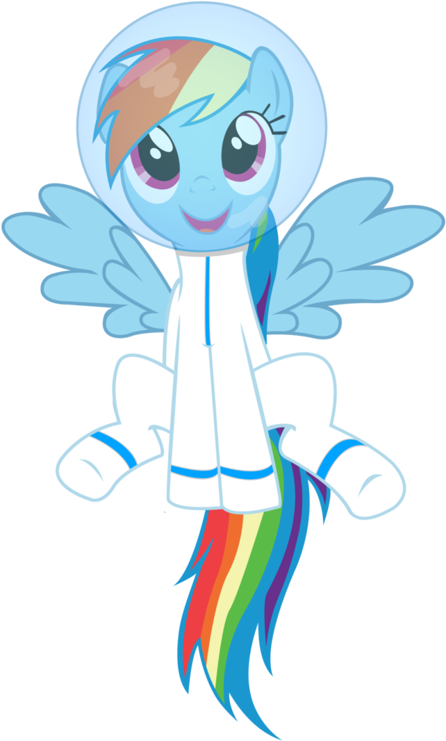 Doodlewizard, Astrodash, Astronaut, Clothes, Hilarious - Rainbow Dash (676x1183)