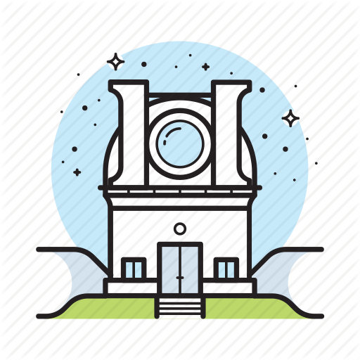 Building Lens Science Telescope - Observatory Vector (512x512)