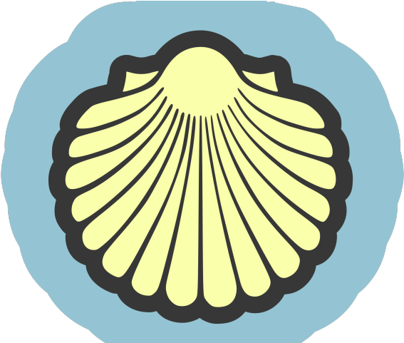 Clams Clipart Scallop Shell - Round Meters (640x480)