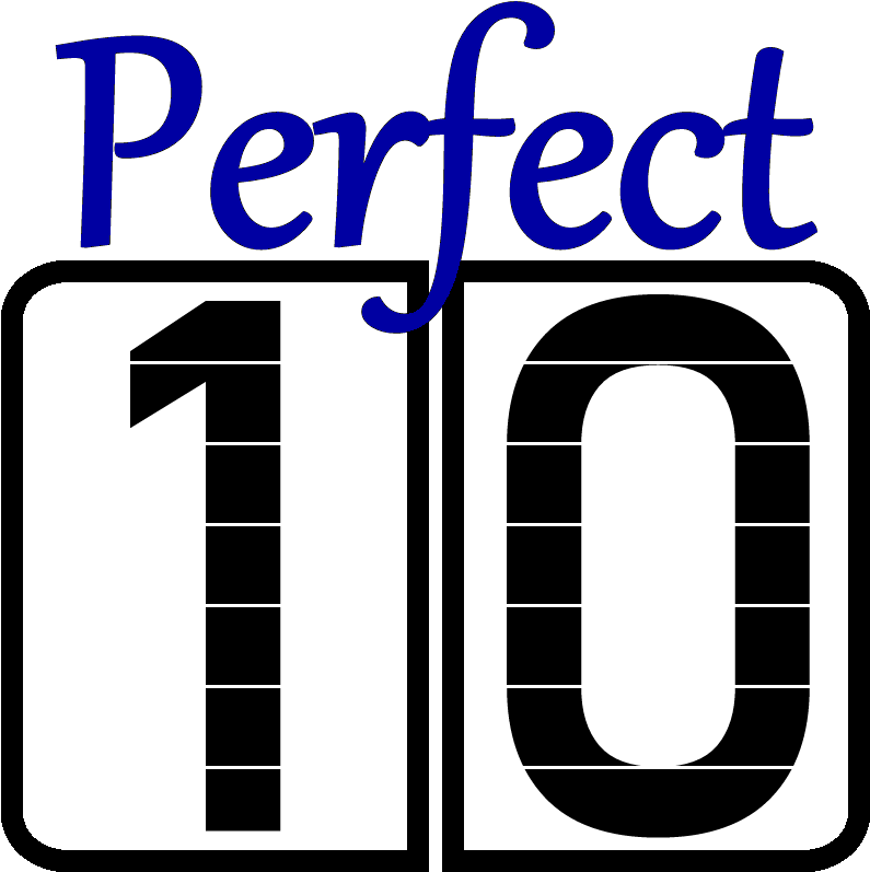 Pin Cushion And Pins - Perfect 10 Clipart (799x803)