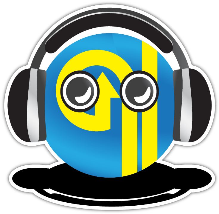 3″ Full Color Praise And Worship Head Sticker - Circle (864x864)