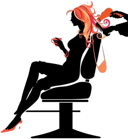 Hair And Nail Salon Clip Art - Hair Stylist (437x494)