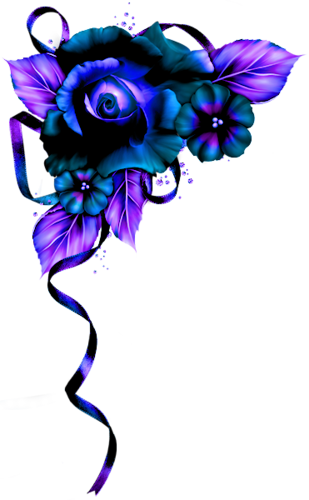 Border Flower Blue (309x500)