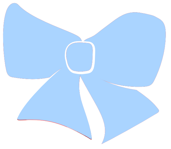 How To Set Use Baby Blue Hair Bow Svg Vector - Clip Art (600x524)