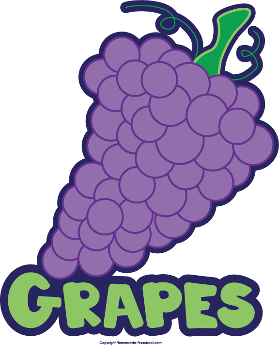 Click To Save Image - Grapes Fruit With Name (576x711)