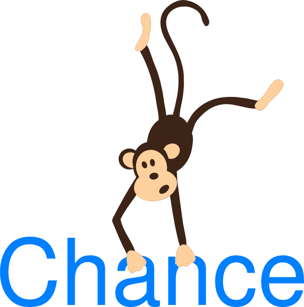 Monkey Hanging Clipart (594x599)