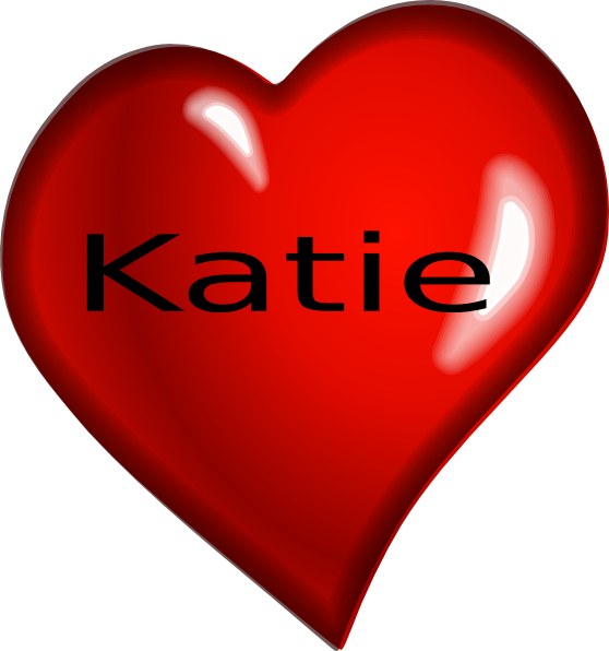 Katie Heart Clip Art At Clkercom Vector Online - Heart Katie (558x596)