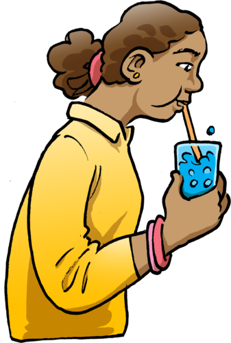 Some Chemical Reactions From Life And Living - Blowing Co2 Into Water (337x500)