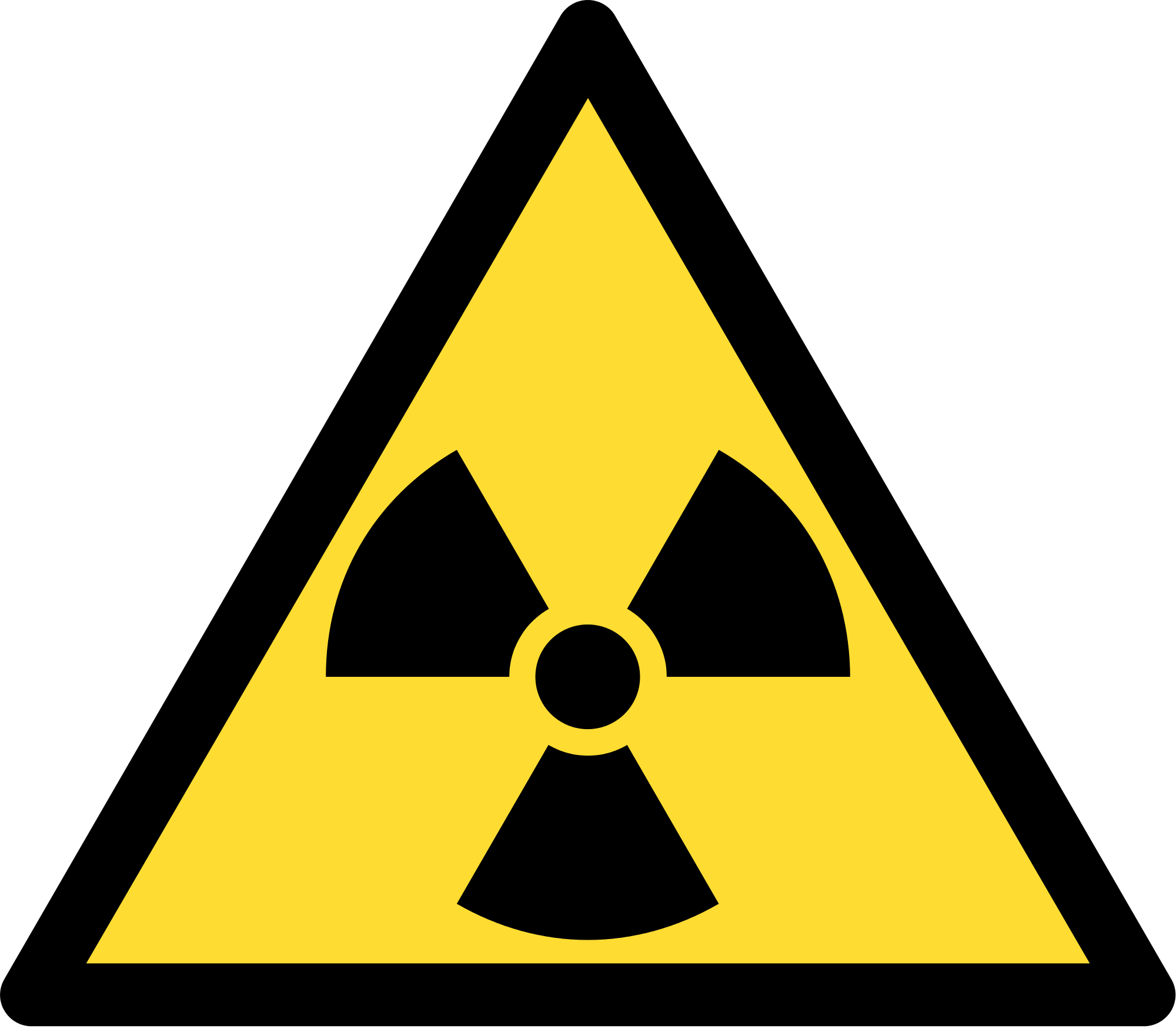 Science Lab Safety Symbols Clip Art - Ionizing Radiation Symbol (2000x1750)