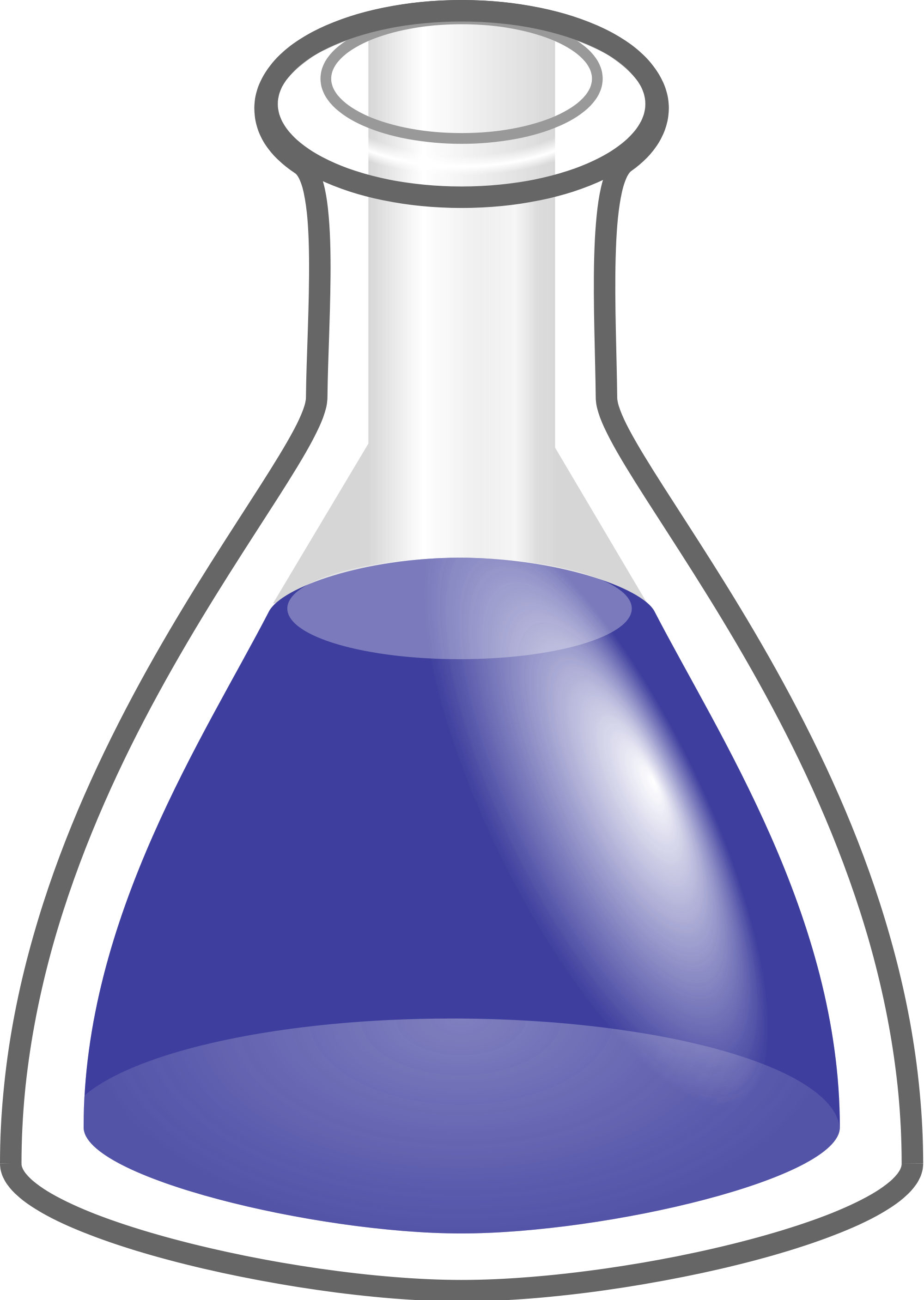 Conical Flask Stylised Clipart - Science Experiments Drawing (2000x2814)