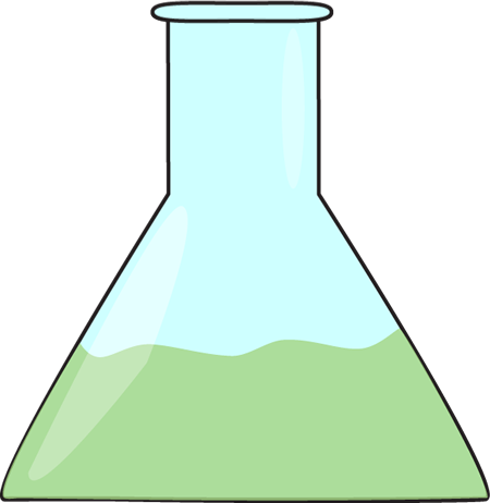 Green Science Beaker - Science (450x462)