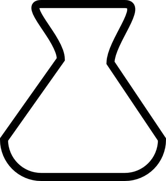 Beaker Outline Png (552x599)