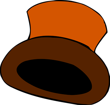 Topper, Clothing, Cylinder, Hat, Brown - Hat (357x340)