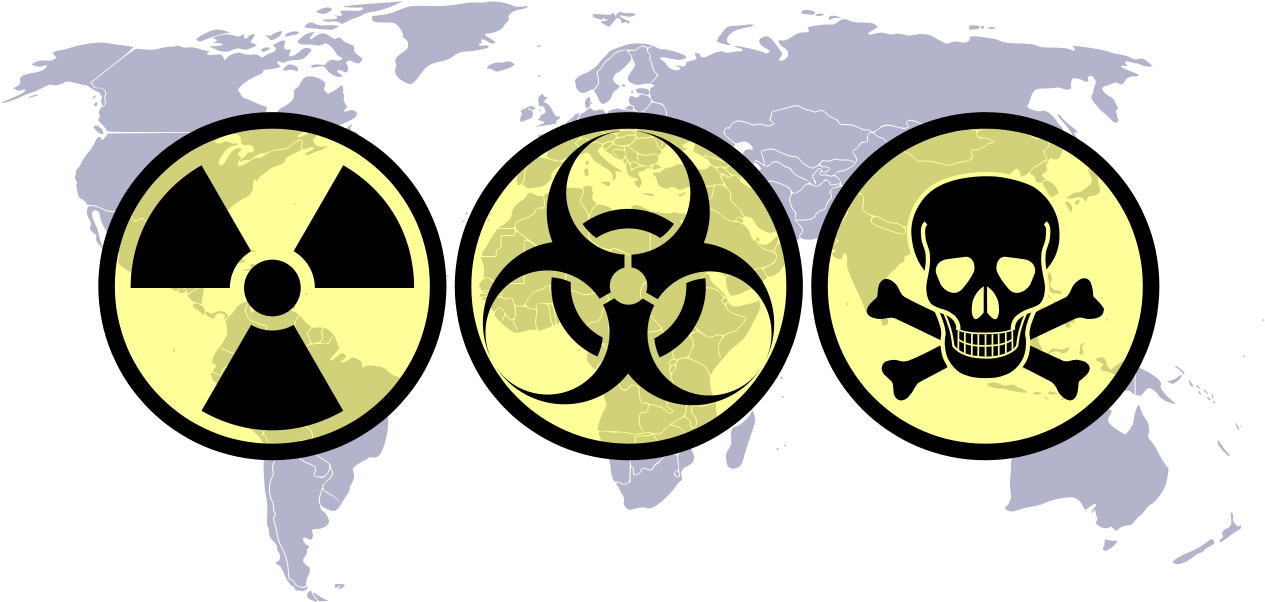 Bioterrorism Symbol - Weapons Of Mass Destruction (1297x601)