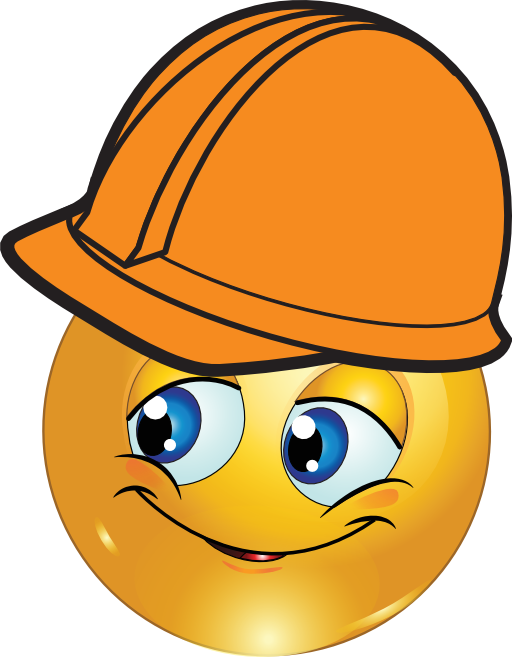 Engineer Boy Smiley Emoticon Clipart - Construction Emoticon (512x657)