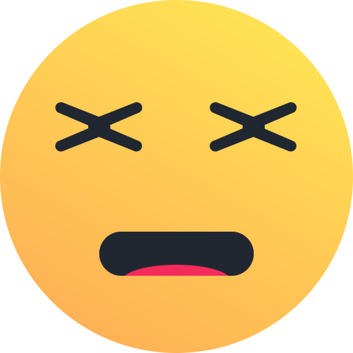 Dead, Deceased, Emoji, Emoticon, Face, Confront, Reaction, - Dead Face Emoji Png (512x512)