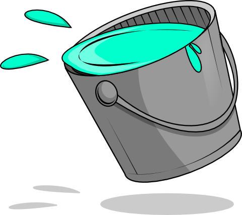 Liquid Clipart - Bucket (480x427)