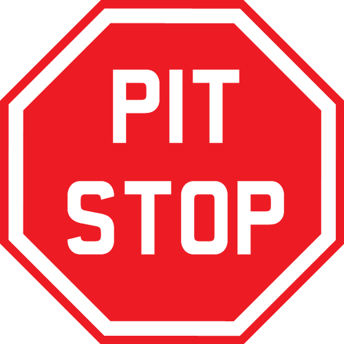 Home Depot Clipart Pit Stop - Pit Stop Sign Png (500x500)