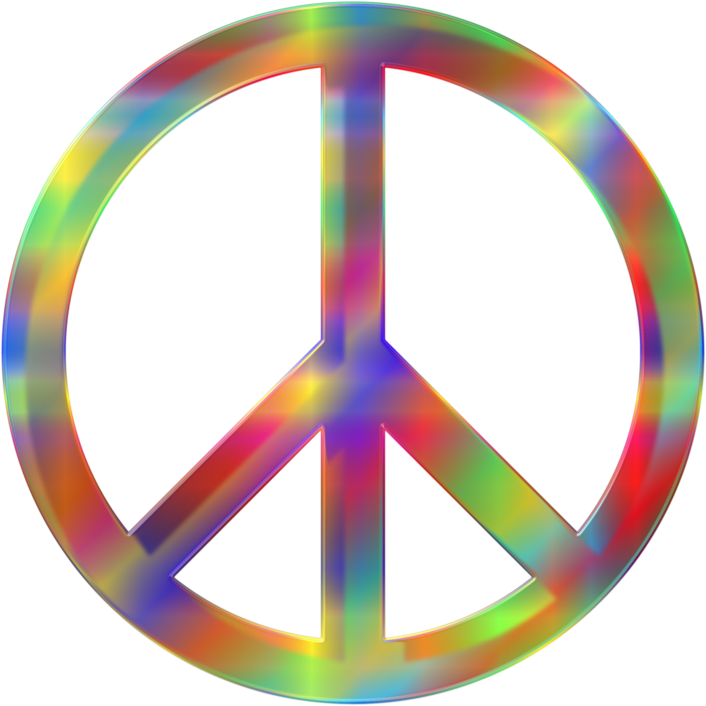 Peace Sign - Psychedelic Peace Sign (2344x2344)