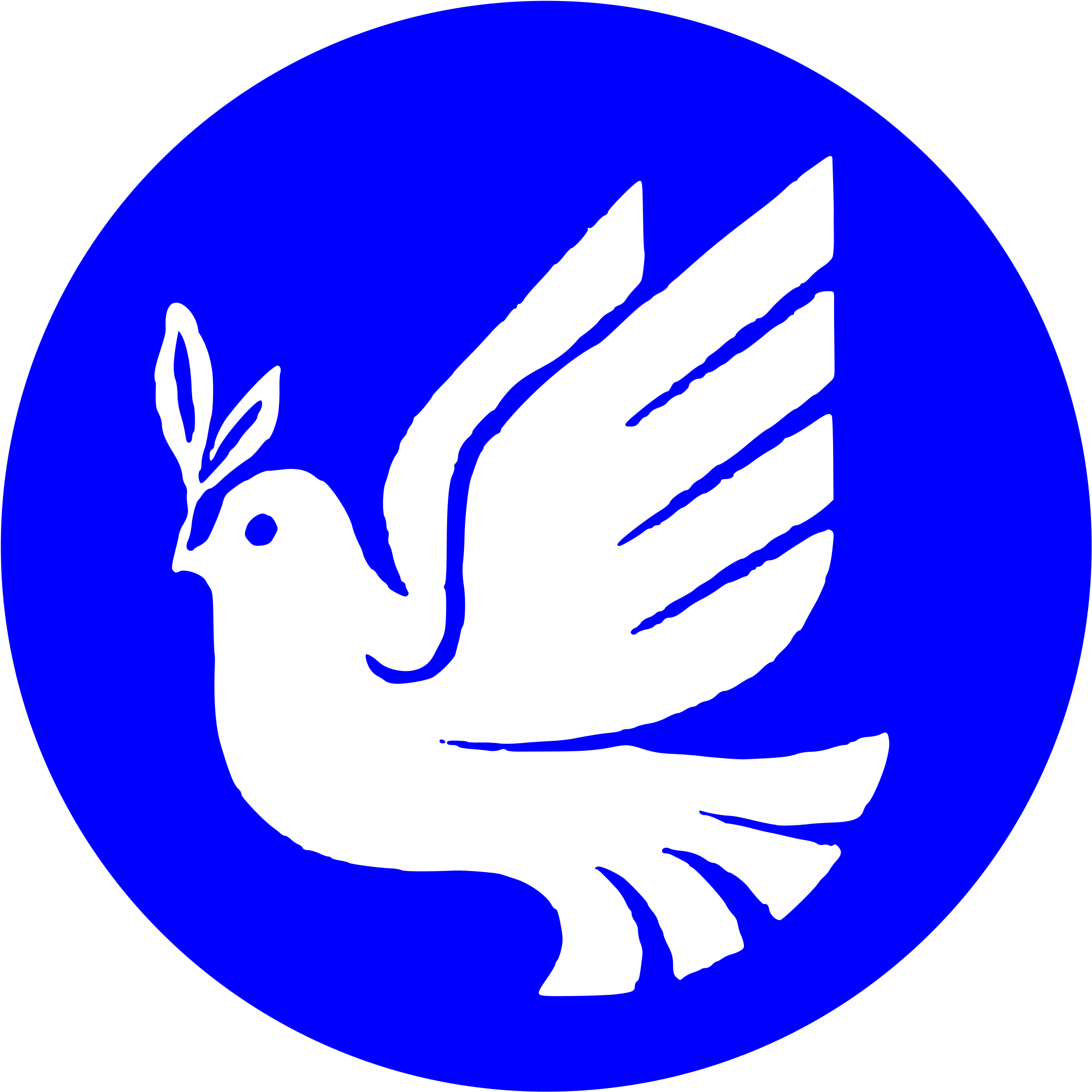 Blue Dove Clip Art (2400x2400)