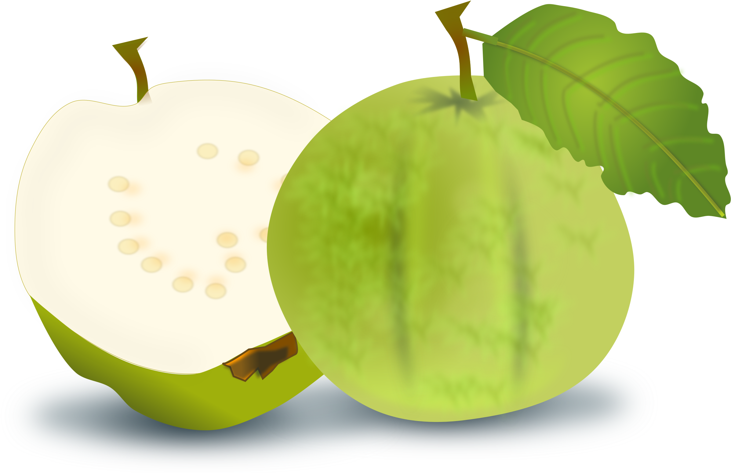 Cartoon Guava Clipart Illustration Image - Guava Clipart (2400x2087)