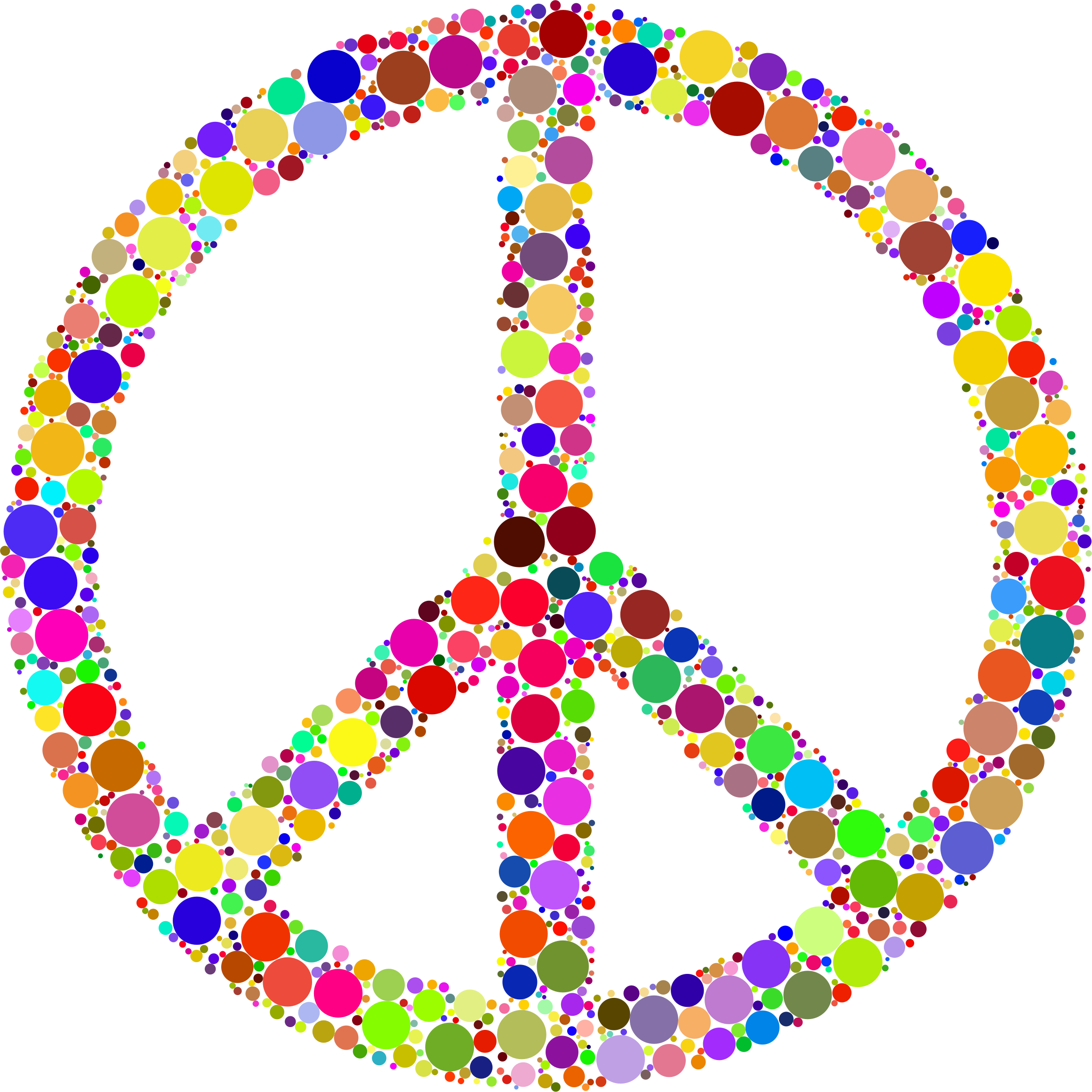 This Free Icons Png Design Of Colorful Circles Peace - Colorful Peace Sign (2320x2321)
