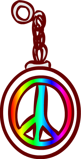 Kawaii Rainbow Peace Sign Keychain By Faery-rainbow - Peace Kawaii (282x551)