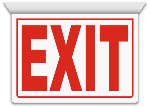 Exit 2-way Sign - Not An Exit (480x344)