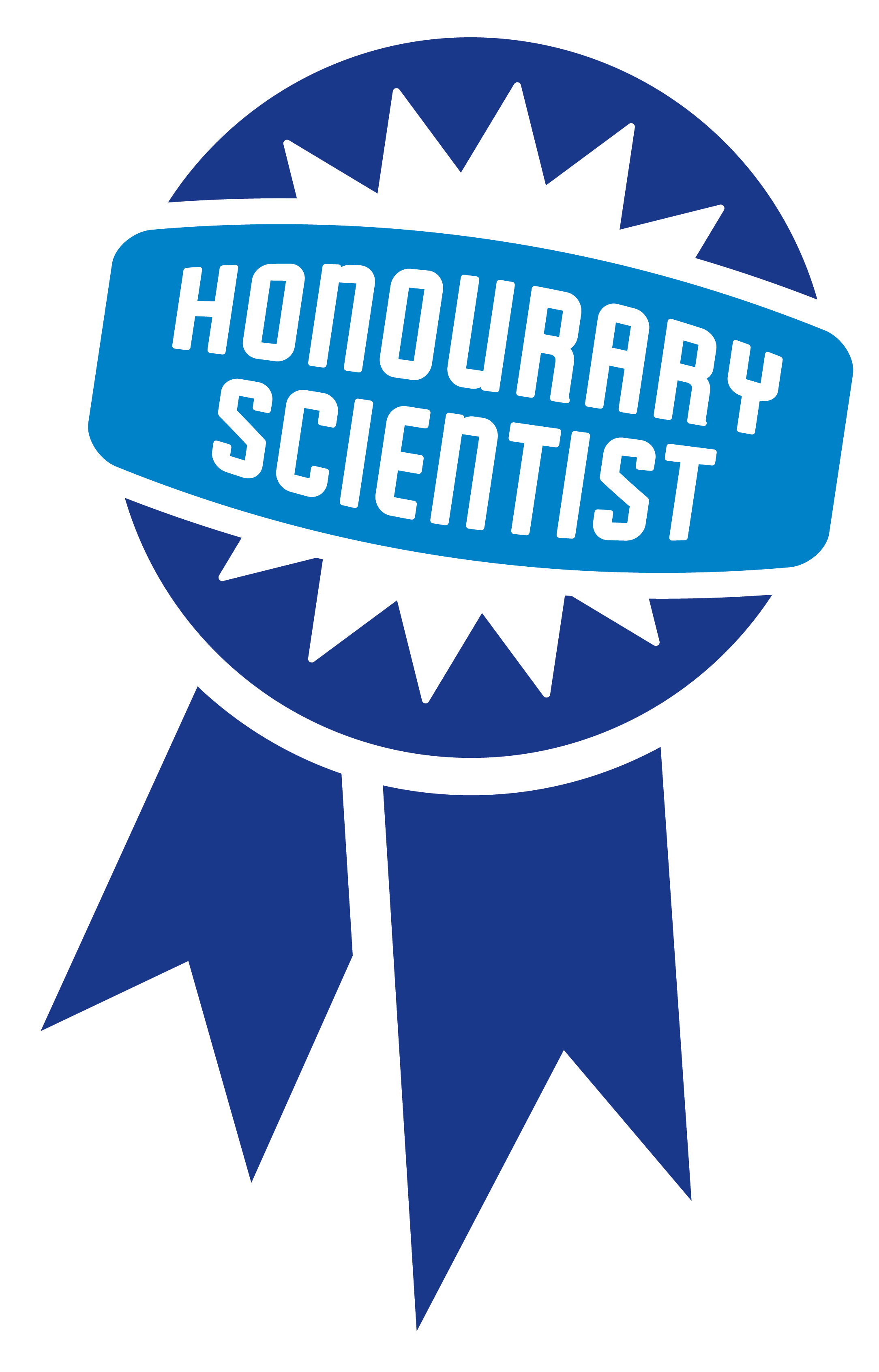 Blue Ribbon That Says Honourary Scientist - Scientist (2168x3382)