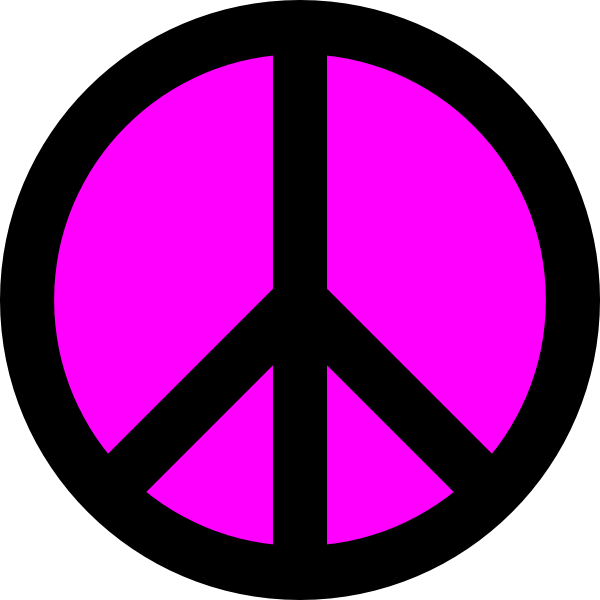 Mauve Clipart Peace Sign - Portrait Of A Man (600x600)