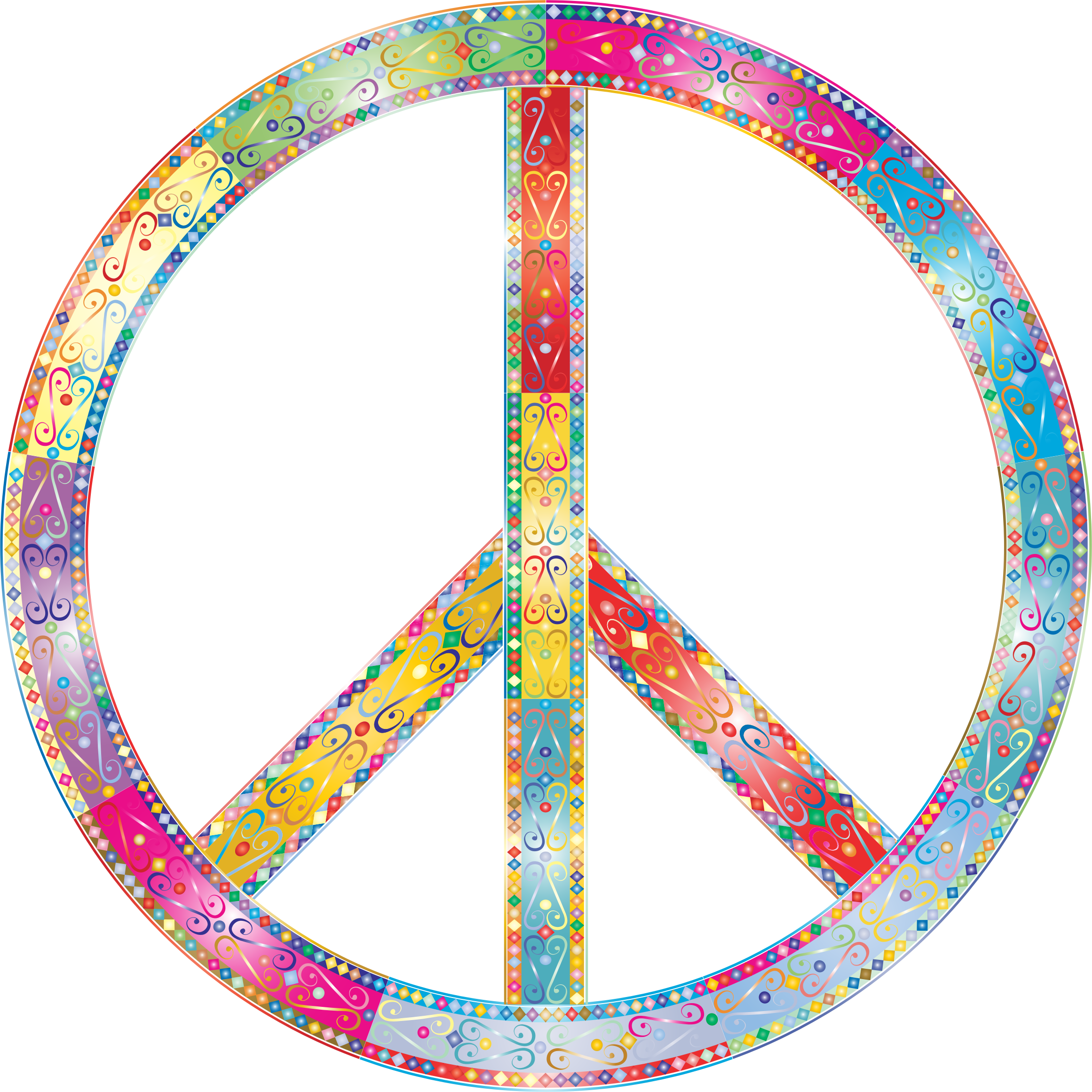 Decorative Ornamental Peace Sign - Peace Sign (2322x2322)